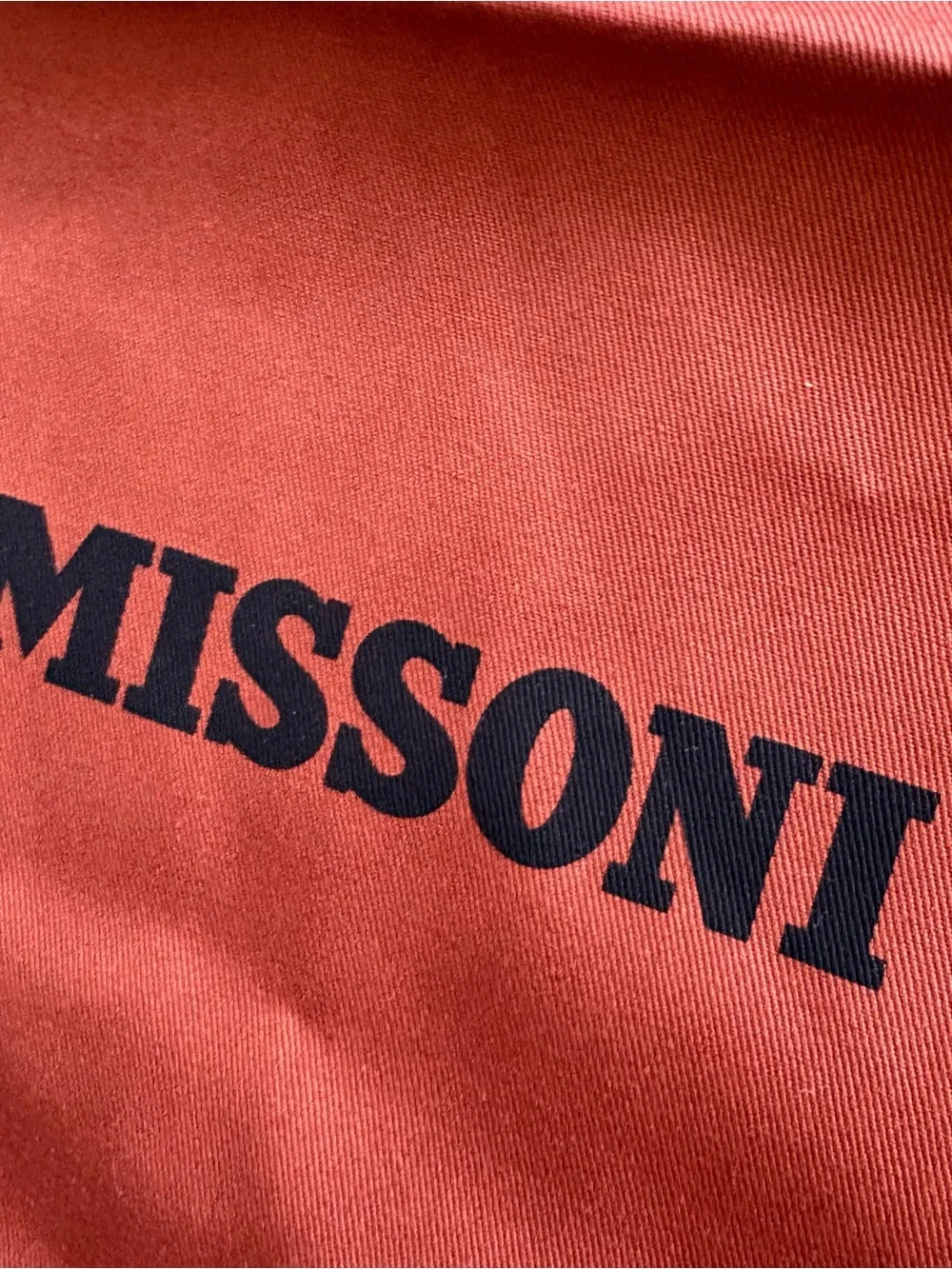 MISSONI Dust Bag in Burnt Orange - New